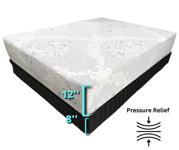 12” Deluxe Memory Foam Soft Mattress